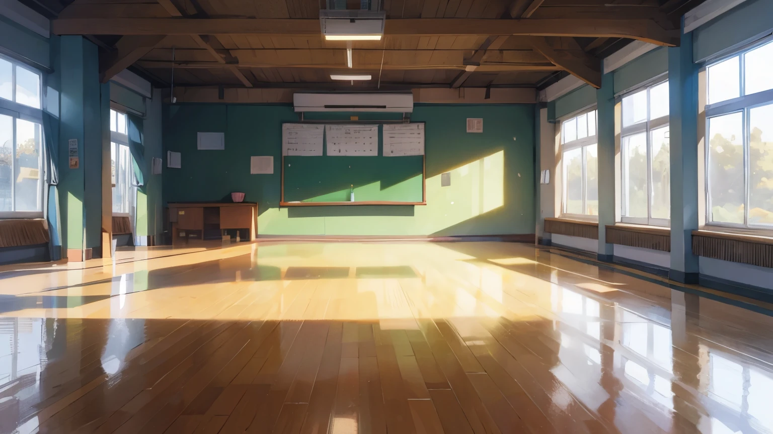 background, school (school gym)