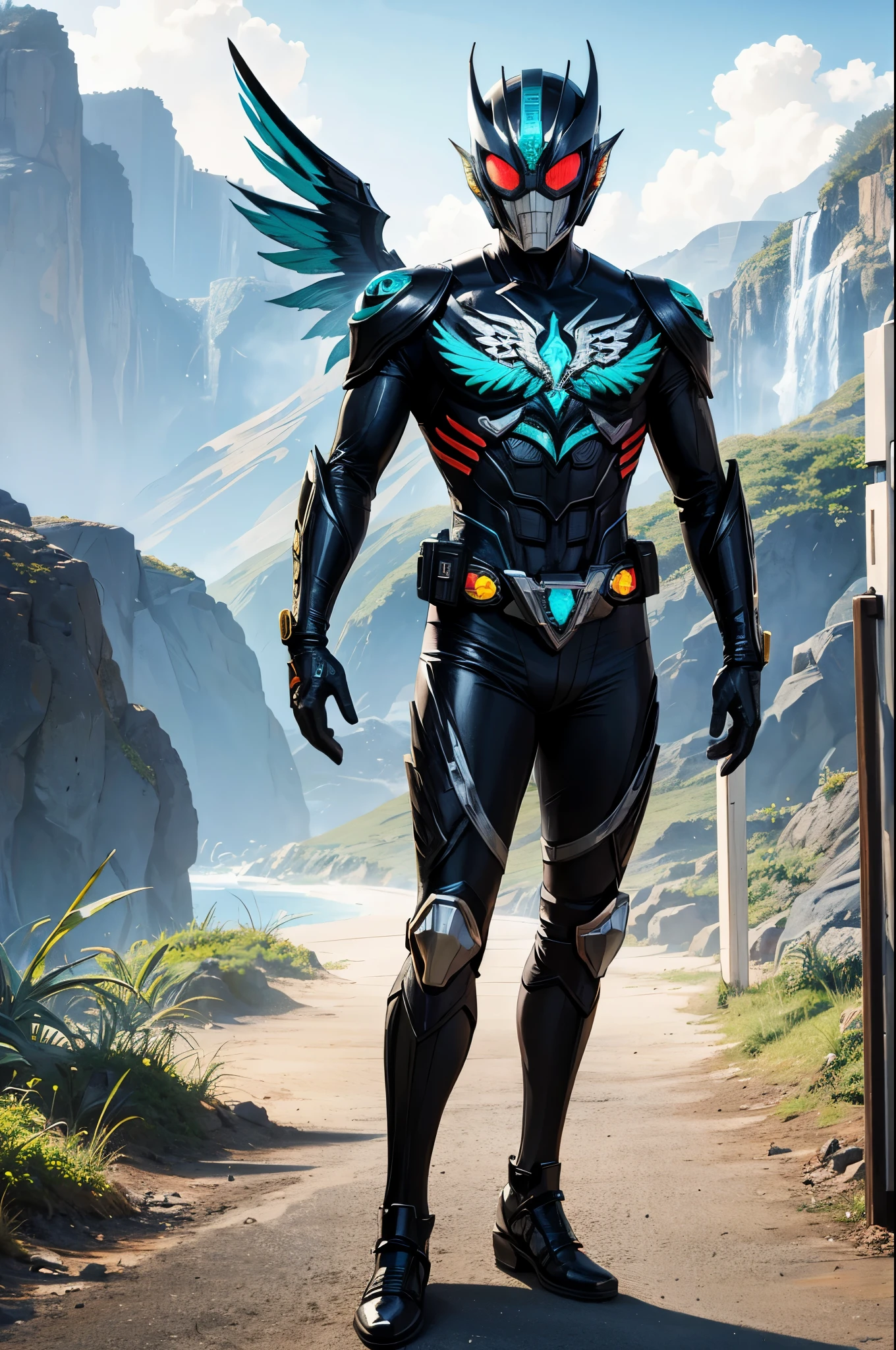 full body kamen rider phoenix  motif