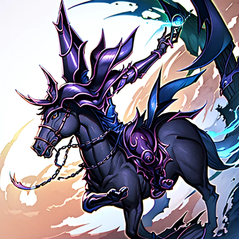 black magician Riding the Curse of Dragon