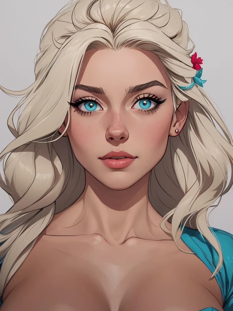 Personagem mulher estilo atompunk Fiona rainha Anna de Arendelle com marcas de guerras Imagem de desenho animado de uma mulher .Ilustra??o estilo desenho animado, estilo de arte dos desenhos animados, estilo de arte dos desenhos animados, digital illustration style, estilo atompunk design de personagens altamente detalhado, arte digital detalhada coragem, Forest fan art, Design de personagens de retrato, beautiful digital illustration, retrato de alta qualidade, Arte em quadrinhos, mulher jovem cabelo com transas lindas . Queen Anna of ArendelleBeautiful lined eyes Medium large bust and wonderful sexy clothes. image expression of sexual desire from waist to head illustration Queen Anne of Arendelle atompunk style Fallout 4 style pose a close-up of a woman with a flower in her hair, obras de arte no estilo de guweiz, extremely detailed digite germe, digite germe. alto detalhe, style digite germe, digite germe. anime illustration, digite germe portrait, even model | digite germe, digite germe and rossdraws playboy 