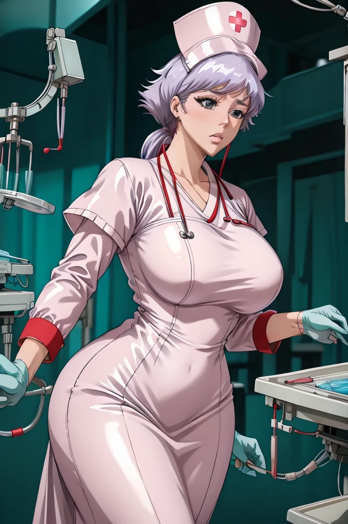 nurse uniform,hospital, latex nurse suit,nurses,busty,elbow gloves,labcoat,blonde hair woman,red eyes , gigantic ,medical instruments,asian nurse,two nurses,speculum,examination room,oversize ,big ass ,strap on, lay on table ,legs spreaded,giving birth,gyno chair , dentist,Milf,latex,red uniform,oversize breasts