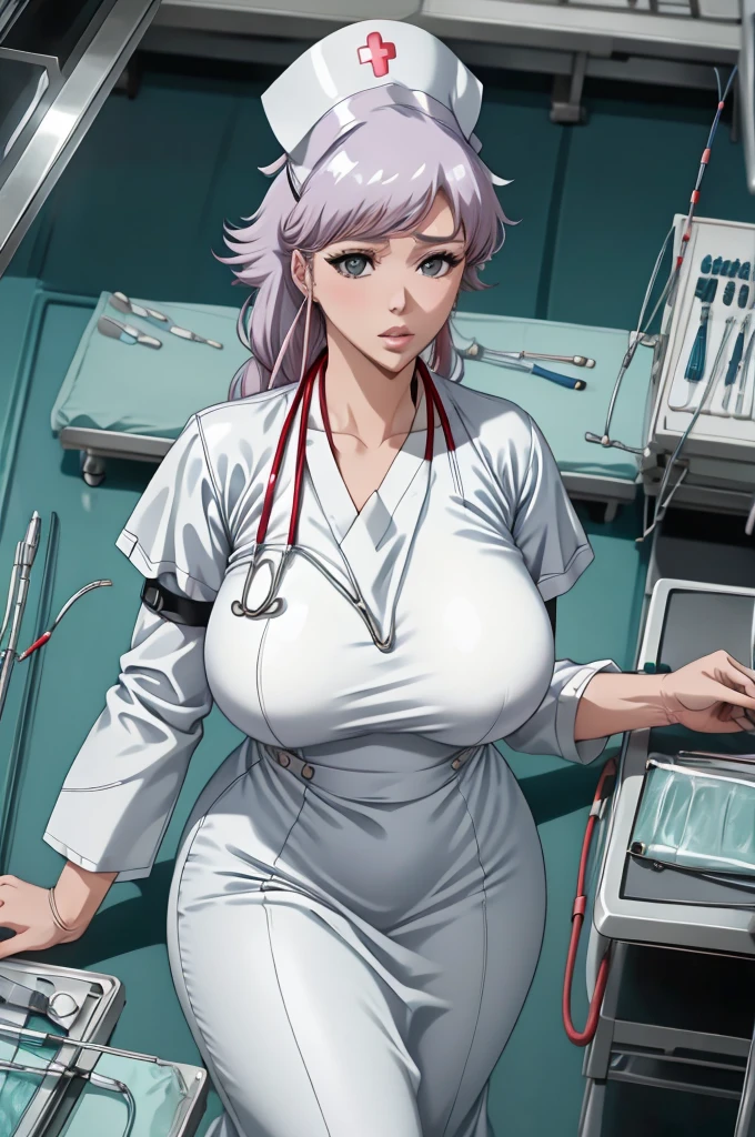 nurse uniform,hospital, latex nurse suit,nurses,busty,elbow gloves,labcoat,blonde hair woman,red eyes , gigantic ,medical instruments,asian nurse,two nurses,speculum,examination room,oversize ,big ass ,strap on, lay on table ,legs spreaded,giving birth,gyno chair , dentist,Milf,latex,red uniform,oversize breasts