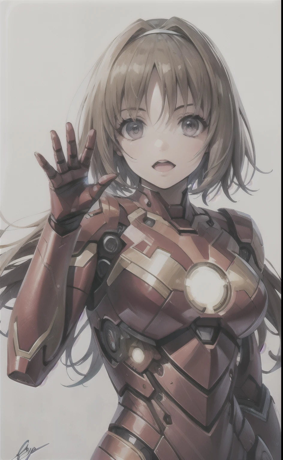 Iron Man girl's signature pose is a masterpiece