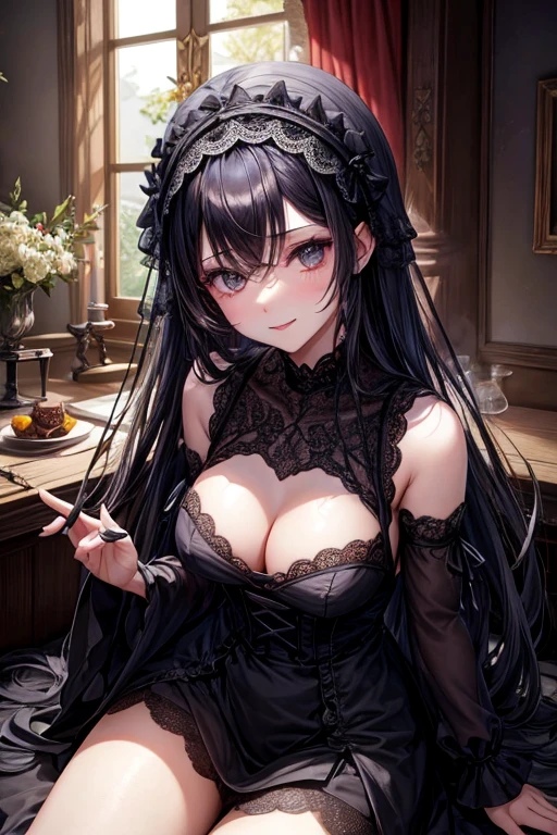 un sexy、glamour、una leve sonrisa、ligueroedias、pantimedias、Embelleciendo el mundo、Infeliz、I regret the fantasy of my night、belleza、Hermoso shape、desdichado、fantasmas、espectros、Evil spirit、Hermoso、aburrimiento、Belleza inusual、fascinante、Fornication、Hard dark gothic Makeup、Maniacal、cielo nocturno profundo、horror、Mangas de campana、Manga del mago、pelo de dos colas、Sombra de ojos negra oscura、Bloqueo visual、esclavos、llorando que brillante、llorar、Canciones tristes、Buen brillo de la piel、encaje rosa、pelo largo pelo liso、dark gothic Makeup、Sonrisa oscura、un anormal、Palacio inquieto、Kamimei、mirada agradable、Belleza fragante、Oler、hermoso、beso en la cara、edad19、carro、mintiendo、attraction、desde abajo mirando hacia arriba、 muslos regordetes、Fuerte placer sexual、Masturbation、a look of shame、abre un poco las piernas、ropa de mucama、dark gothic、longest dress、gothic ta、Bathroom、Cuarto de Bathroom、Bathroom、Ponte de rodillas、cabello purpura、Fondo de vidrieras、angle from below、A distressed look that seems to drip pee.、
