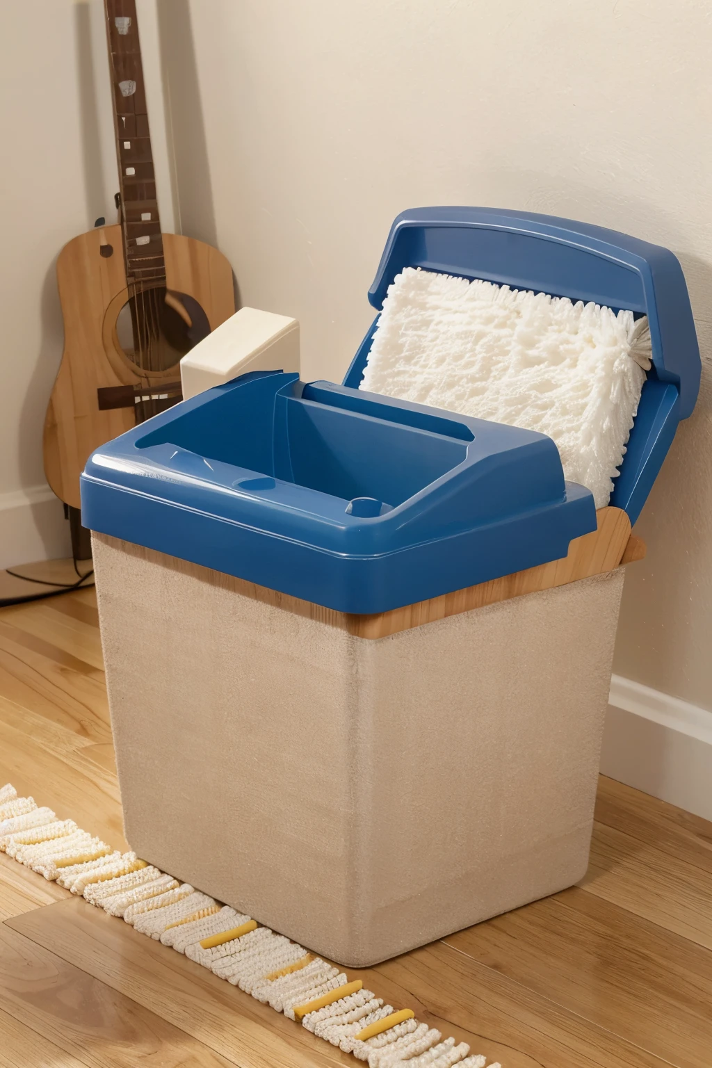 This item is a standard dustpan with a durable, reinforced pedestal instead of the traditional base.. Besides, cuenta con un sistema de almacenamiento compacto para una escoba integrado. Dustpan size has been adjusted for comfort, especialmente para personas como Rita. Made with a durable and easy-to-clean material, It is a durable and practical tool for home cleaning. Its base can function as an additional brush and can be hung on the wall when not in use.