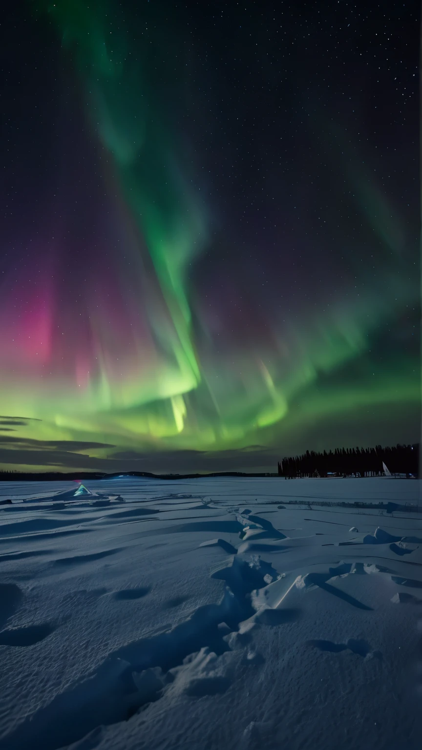 arafed image of a green and red Aurora bore over a snowy landscape, Aurora borealis, Aurora, Aurora in the sky, with Aurora borealis in the sky, Aurora borealis in the sky, rainbow Aurora, Aurora, dramatic Aurora borealis, Aurora borealis on background, infused with Aurora borealis, Aurora background, northern finland, lappland