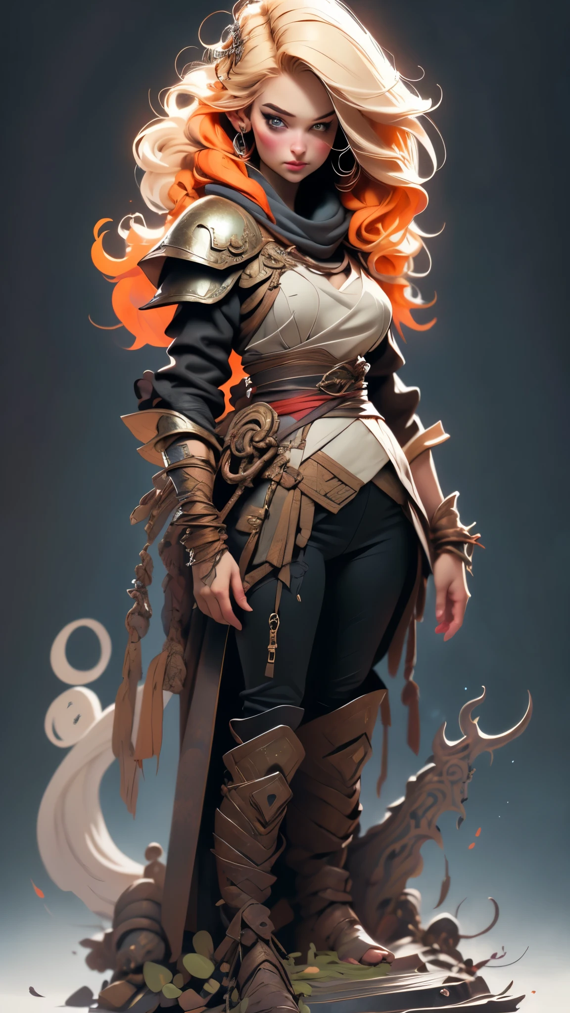 (best quality,4k,8k,highres,masterpiece:1.2),ultra-detailed,(best quality,realistic:1.2), realistic, a young girl ( LeeleeSobieski ) (16-17 years old) a sorceress, fiery red curly hair,freckles,sorceress's clothes (fantasy, acts of the 13th- 14th centuries),releases a fireball from her right palm forward towards the forest,mysticism, fantasy, witchcraft, rendering 8k, HDR, photorealism,furious gaze, fire attacks, cleavage, tearing mantle, (clothes) , scarlet cloak,fighting posture,cute face,pale white skin, vibrant colors, HDR, 8k, absurdres, cinestill 800, sharp focus, add_detail:2, Ultra HD | | | ((Fullbody-shot)) add_detail:2 (1woman, solo)
