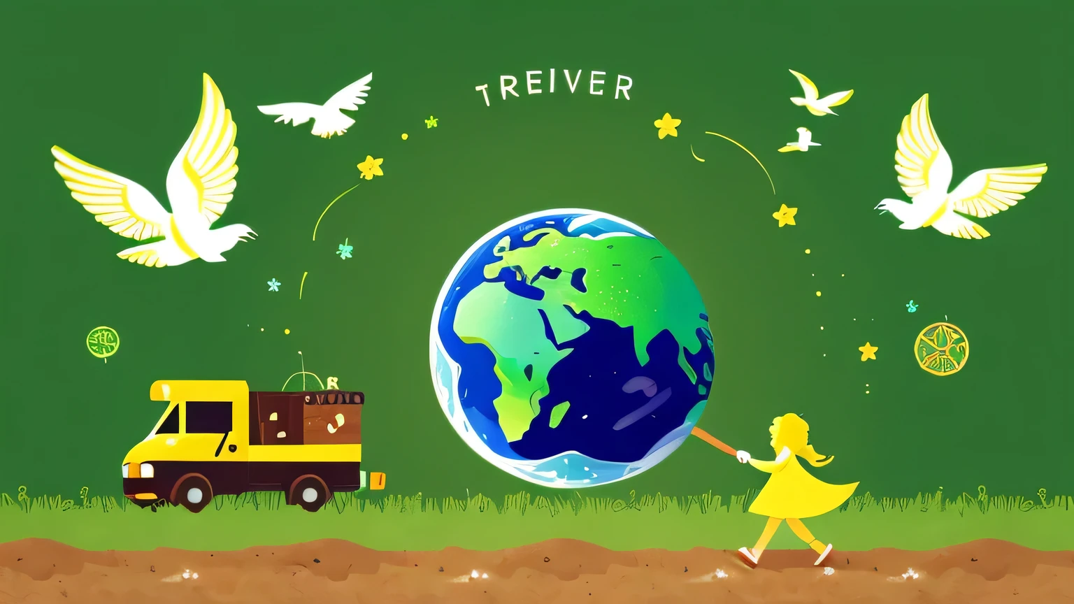 Traveler, freedom, adventure, soul, energy, innocence, plant, green, coexistence, peace, love, spirit, earth, playing on earth, male, fresh, animal illustrations, images for blog.