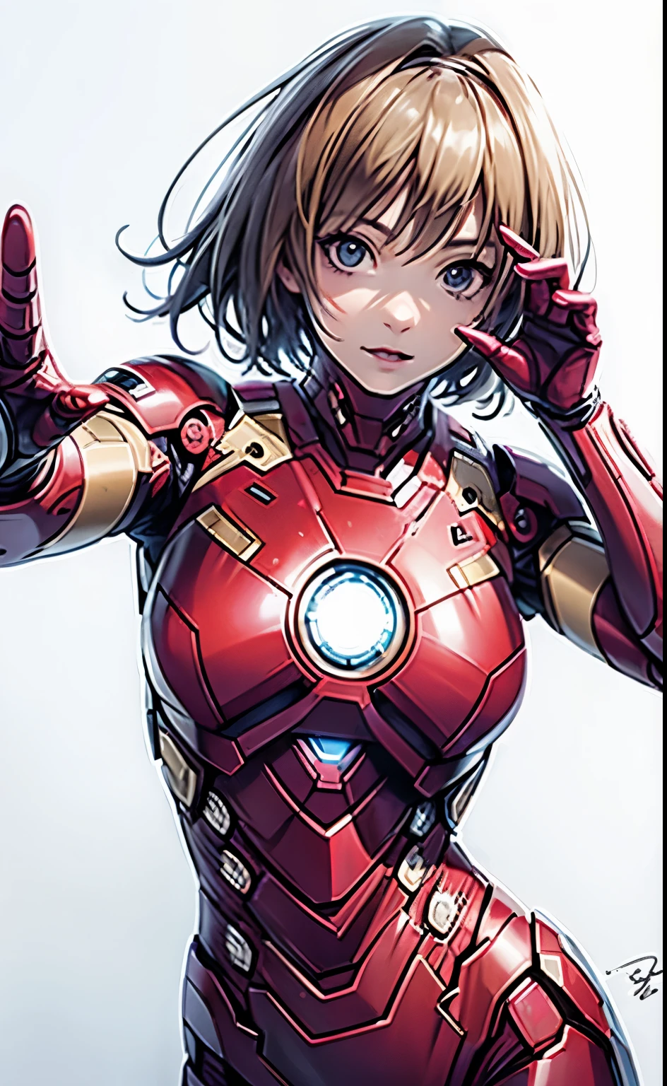 Iron Man girl's signature pose is a masterpiece