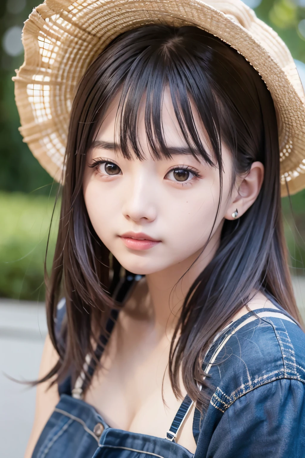 上半身Girl1人、Anthropologically correct breasts、(美Girl、スレンダーなGirl:1.3)、(:1.3)、Beautiful naked breasts with small pink areola and pink nipples、(Street view:1.3)、Always clear、(Symmetrical eyes:1.3)、break、(((Big Breasts)))、Brown eyes、Parted bangs、Girl、(Eye and facial details:1.0)、(Face close-up、Face Zoom、Face focus:1.0)、(masterpiece、highest quality、Super detailed、Detailed face、8K)、Smiling Mustard Pea、highest quality、8K、85mm、Raw photo、solo、Gardenia、華奢なGirl、Overall view from the knees up、Idol Face、Slightly droopy eyes、Digital SLR reflex、Performance、nature、Candor、Sophistication、Zola next correction、Professional Lighting、Film Grain、chromatic aberration、(Bokeh:1.1)、Completely naked、No underwear