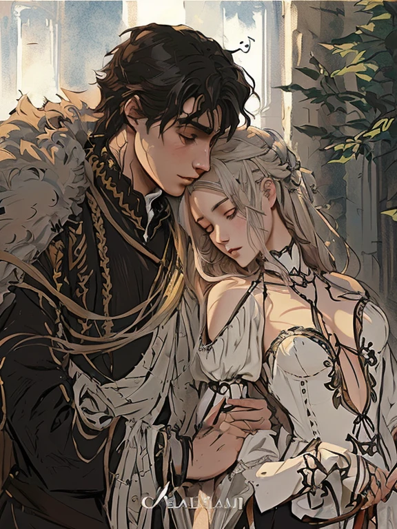 anime - style illustration of a man and woman in a medieval dress, highly detailed exquisite fanart, detailed fanart, knight and princess, edmund blair and charlie bowater, fantasy art style, artwork in the style of guweiz, charlie bowater and artgeem, sakimichan and frank franzzeta, anime in fantasy style, high quality fanart