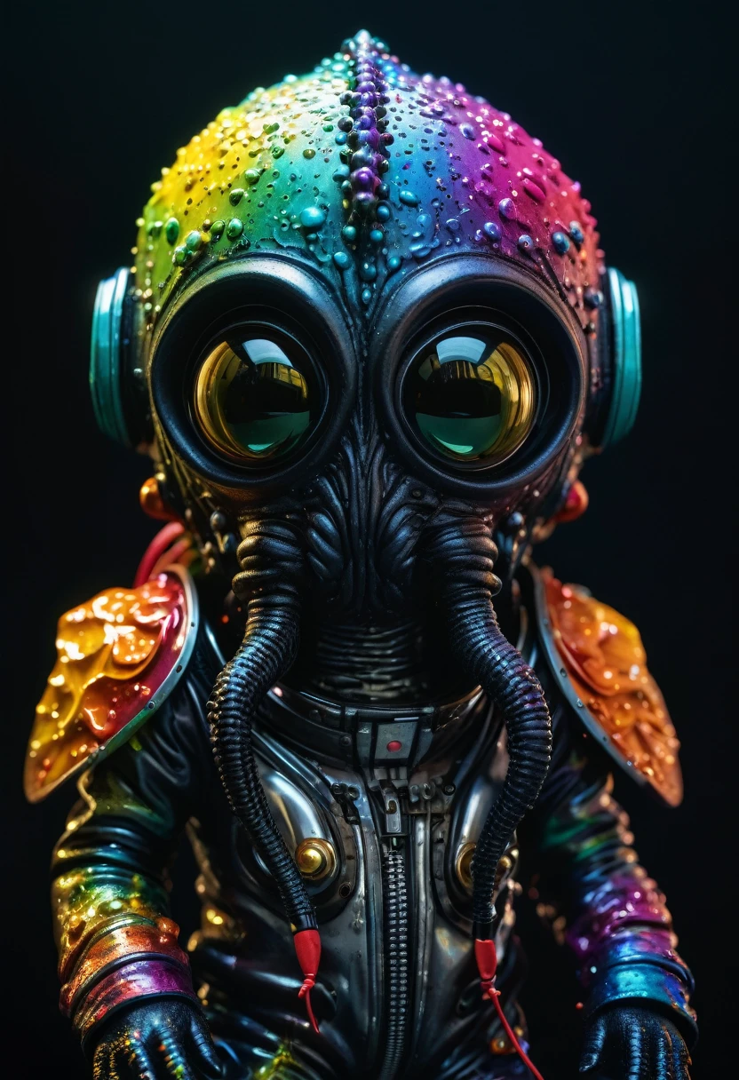 8K, ARTISTIC photogrAphy, best quAlity, mAsterpiece: 1.2), A (potrAit:1.2) Don Bluth Style  ASTRONAUT Cthulhu black Toon Doll, full body RAW candid cinema, black dark hair, 16mm, color graded portra 400 film, remarkable color, ultra realistic, sad admosphere, dark lighting, oppressive atmosphere, depressive colors, kodak portra 400, photograph,r, Natural Light,  Pinhead lighgts, blur reflection, Brush Strokes, Smooth, abstract, Splatter, Oil On Canvas, rainbow colors, fractal isometrics details bioluminescens : a stunning realistic photograph of wet bone structure, 3d render, octane render, intricately detailed, titanium decorative headdress, cinematic, trending on artstation | Isometric | Centered