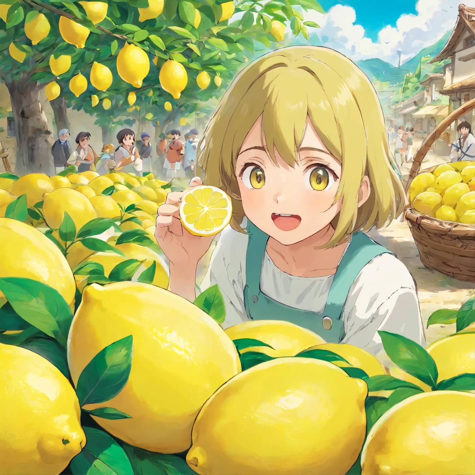 Lemon Eating Challenge, an event in a lemon-producing village, Lemon Festival,
