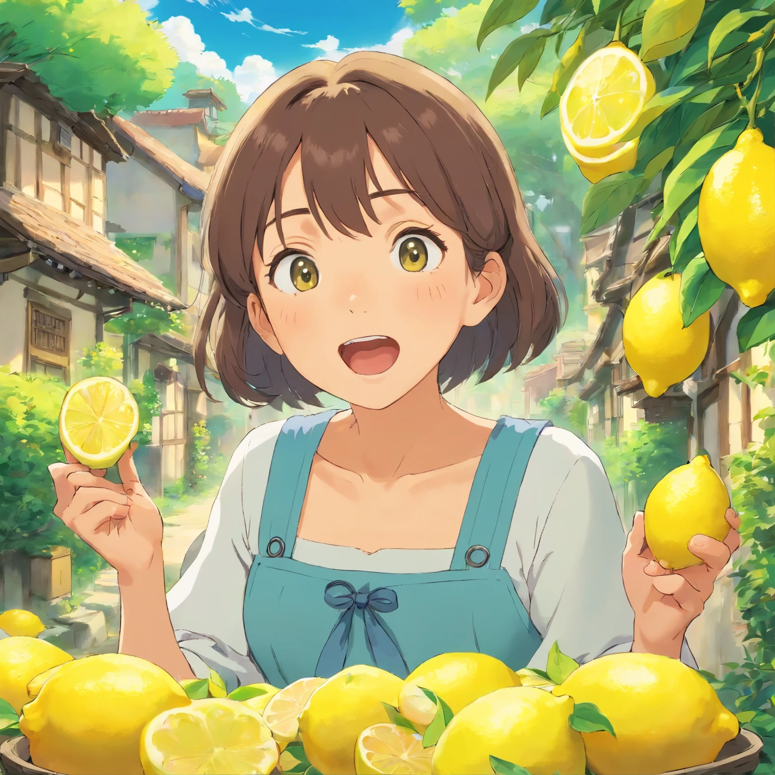 Lemon Eating Challenge, an event in a lemon-producing village,
