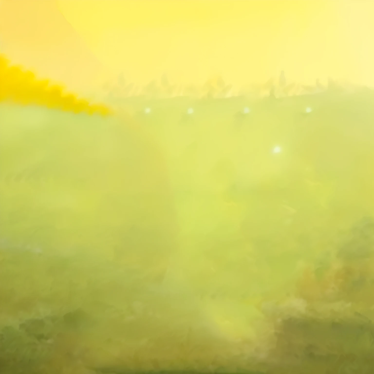 there is a plane that is flying in the sky with smoke coming out of it, with a yellow green smog sky, background artwork, yellow volumetric fog, videogame still, videogame screenshot, savana background, yellow battlefield theme, heavy jpeg artifact blurry, yellow aura, game background, golden hour background, yellow mist, some background blur, field - blur