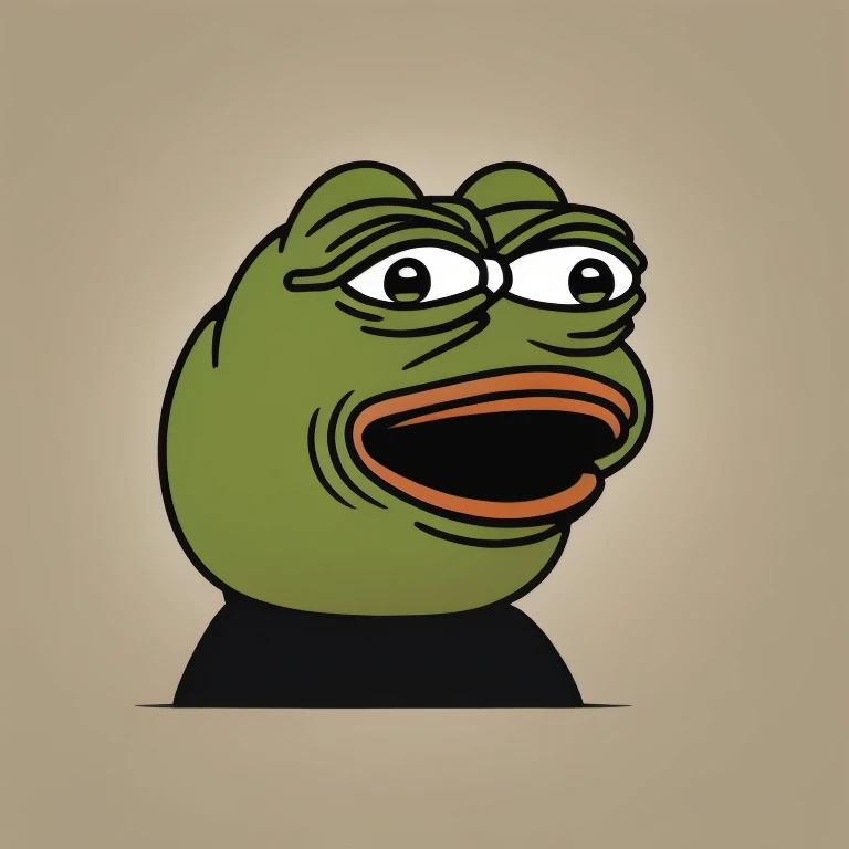  logo for pepe frog, meme, funny, humor, simple background