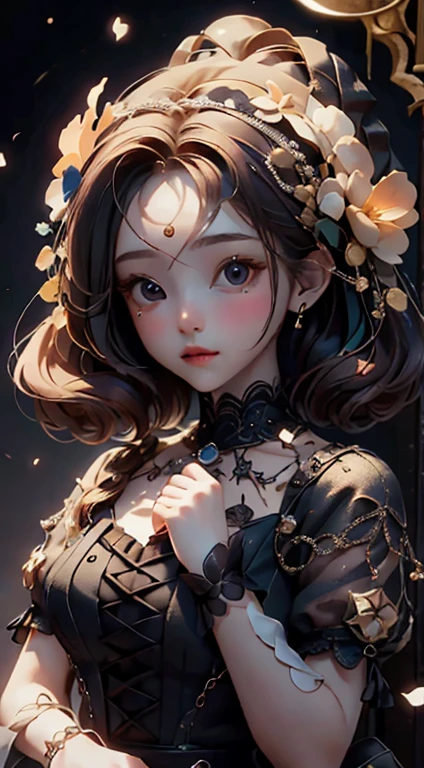 Baby Girl((masterpiece, highest quality)),(Complex lighting),One girl, Valerie Frizzle,dress,