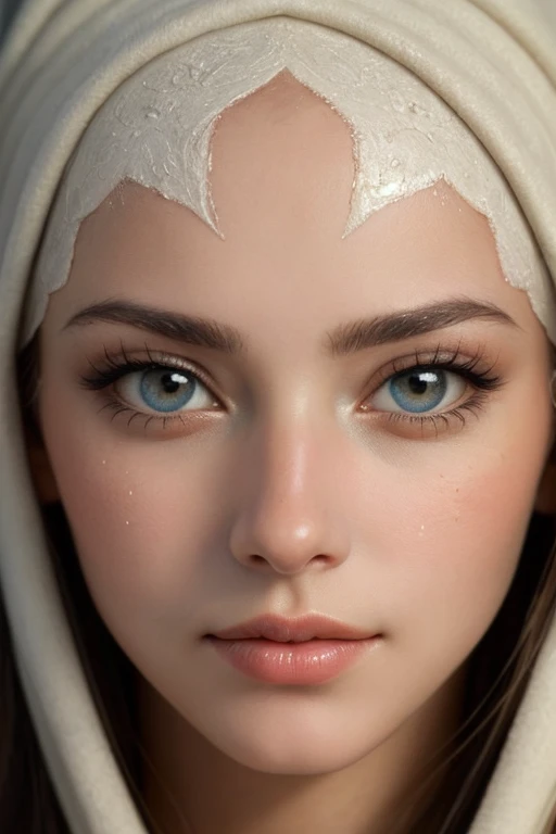 a woman's face in close-up, through a marble texture ((best quality)), ((masterpiece)), (detailed), perfect face
