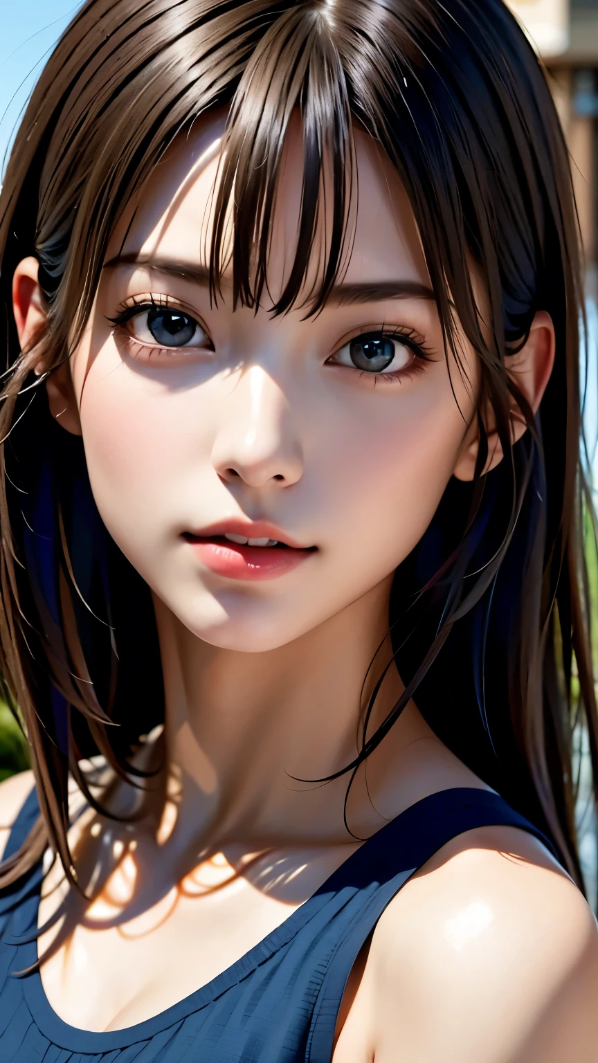 masterpiece, 最high quality, Ultra-high resolution, (Realistic:1.4), Beautiful face in every detail, high qualityの衣類, Amazing European Women, very cute, Portraiture, 肌が柔らかくてPerfect Face、Perfect Face, Shoot your hair, 8K resolution,Super Realistic,Very detailed,high quality, A broad perspective