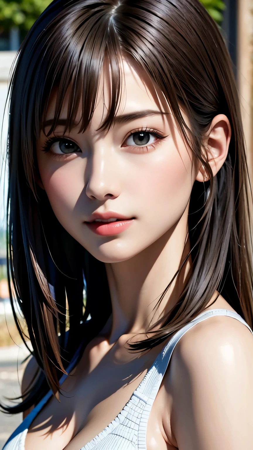 masterpiece, 最high quality, Ultra-high resolution, (Realistic:1.4), Beautiful face in every detail, high qualityの衣類, Amazing European Women, very cute, Portraiture, 肌が柔らかくてPerfect Face、Perfect Face, Shoot your hair, 8K resolution,Super Realistic,Very detailed,high quality, A broad perspective