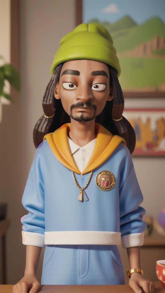 masterpiece, high quality best quality, high detailed face, hand drawn illustration of ((Snoop Dog)), cinematic, Sharp focus, humorous illustration, big depth of field, Masterpiece, concept art, trending on artstation, Vivid colors, Simplified style, trending on ArtStation, trending on CGSociety, Intricate, Vibrant colors, Soft Shading, Simplistic Features, Sharp Angles, Playful, detailed face