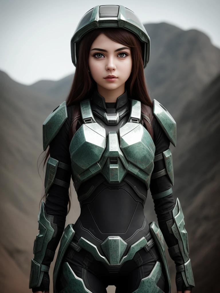 Cute beautiful girl made of metal, (: 1.1), ([Tail|deTailed wire]: 1.3), (intricate deTail), HDR, (hyperdeTailed: 1.2), movie shot, Halo shadow, Center