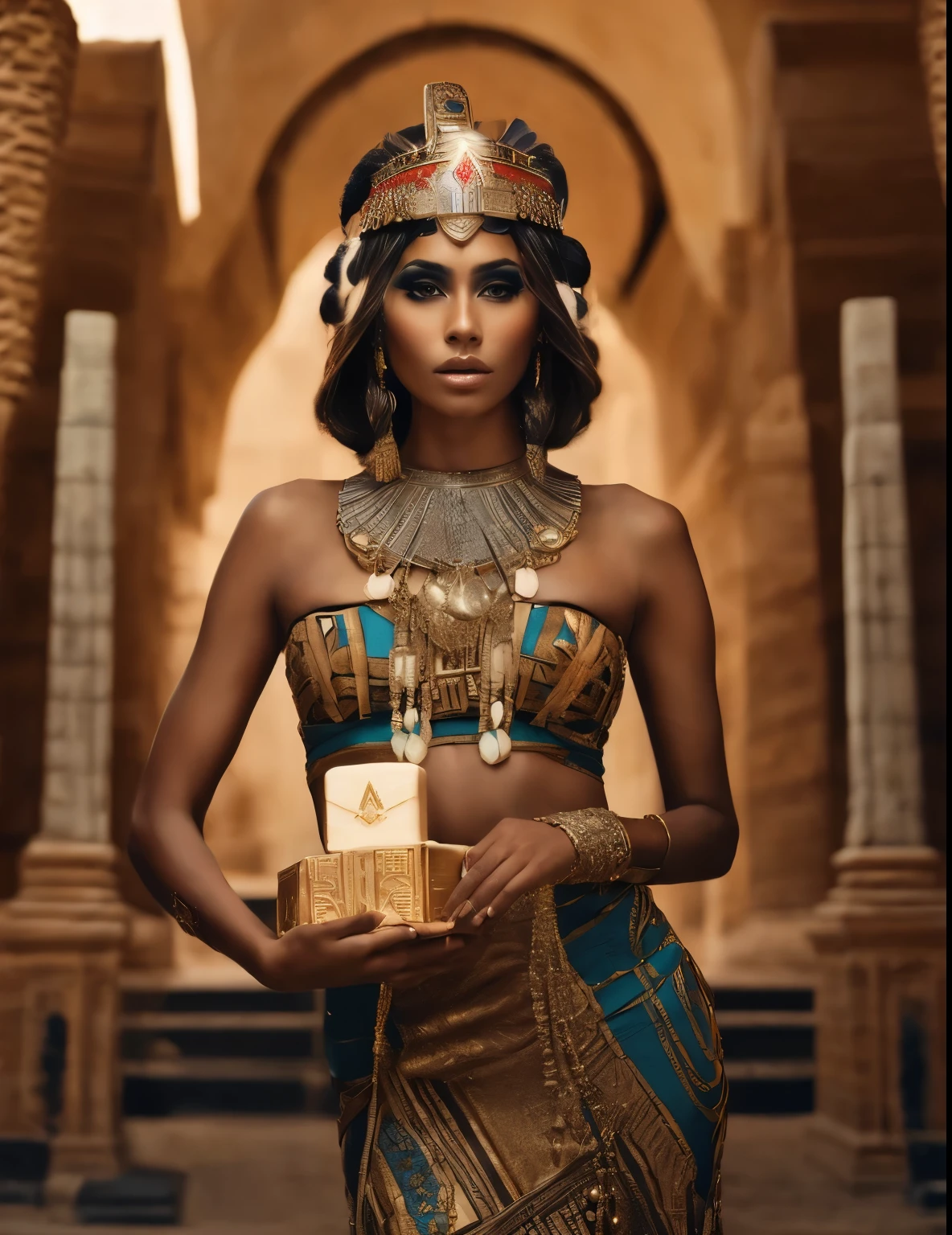 Long hair,Noble headdress,Elegant