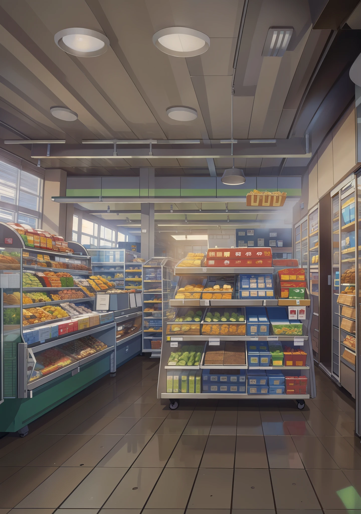 (masterpiece:1.2),best quality,indoor场景:(1.3),indoor场景,indoor场景,indoor场景,indoor场景,Modern scene,城市Modern scene,supermarket,convenience store,indoor,street,architecture,现代architecture,现代architecture,夸张architecture,masterpiece, best quality, Ultra Detailed,HD, HDR, 8k,masterpiece, morning,100mm lens, 3d blender rendering,No humans,