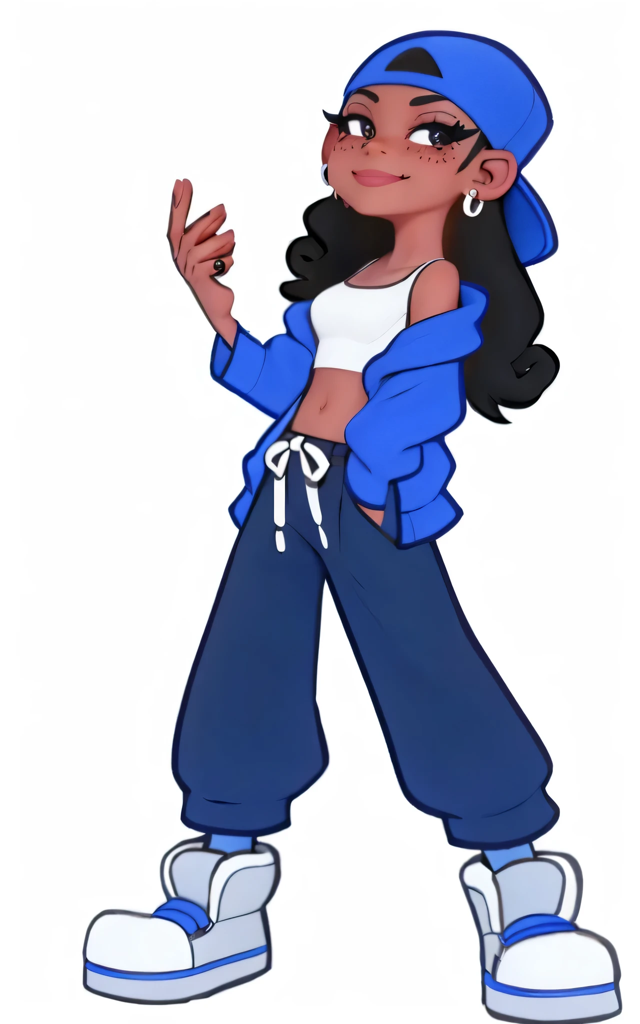 Black Girl,Smile,black hair,Earrings,Casual Wear