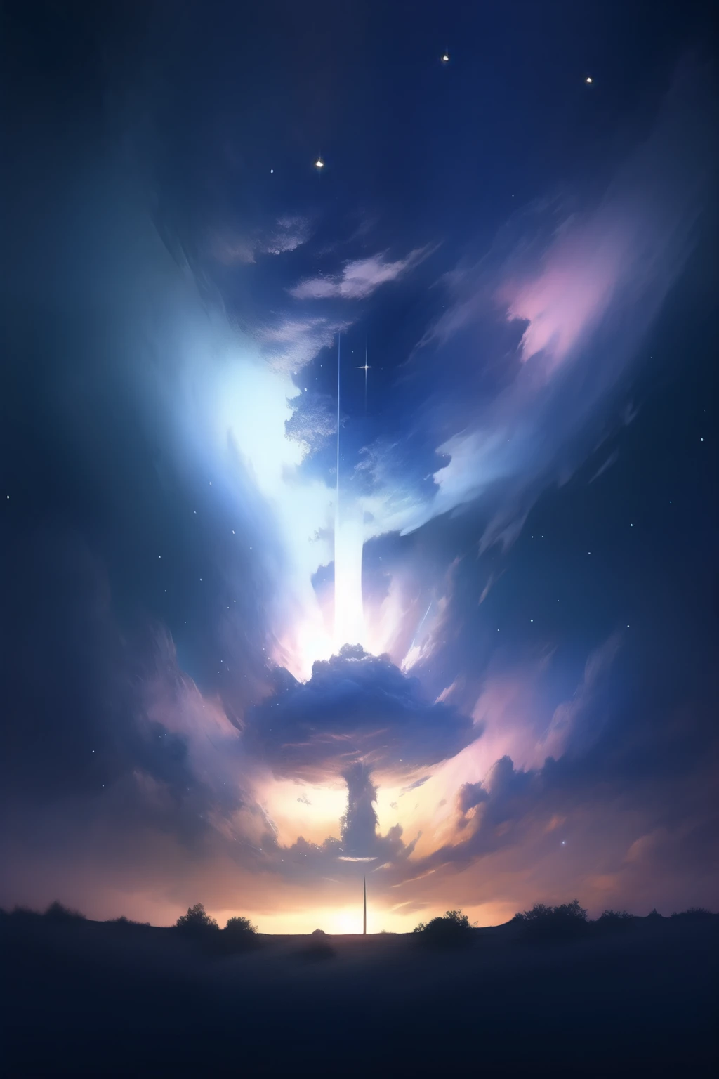 thinking , galaxy , Hidden world ,Black hole