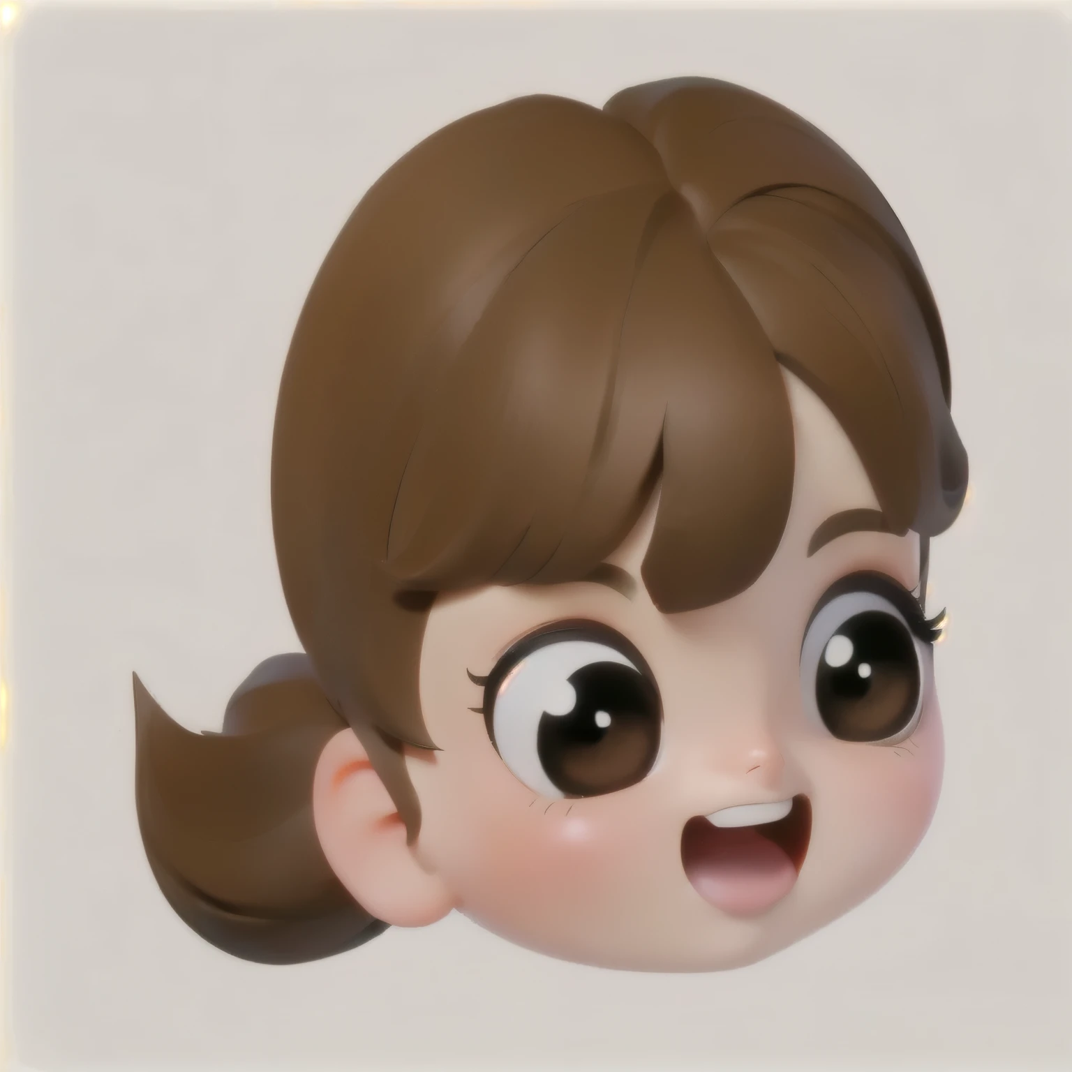 Brown hair、big eyes、Cartoon girl with ponytail, 年轻Cute face, Cute anime face, Lovely woman, 清澈Cute face, Cute face,big eyes和笑脸, Cute and natural anime face, Cute expression, Cute girl, Charming expression, 棕色的头发和big eyes, Cute kawaii girl, Cute cartoon characters, round cheeks