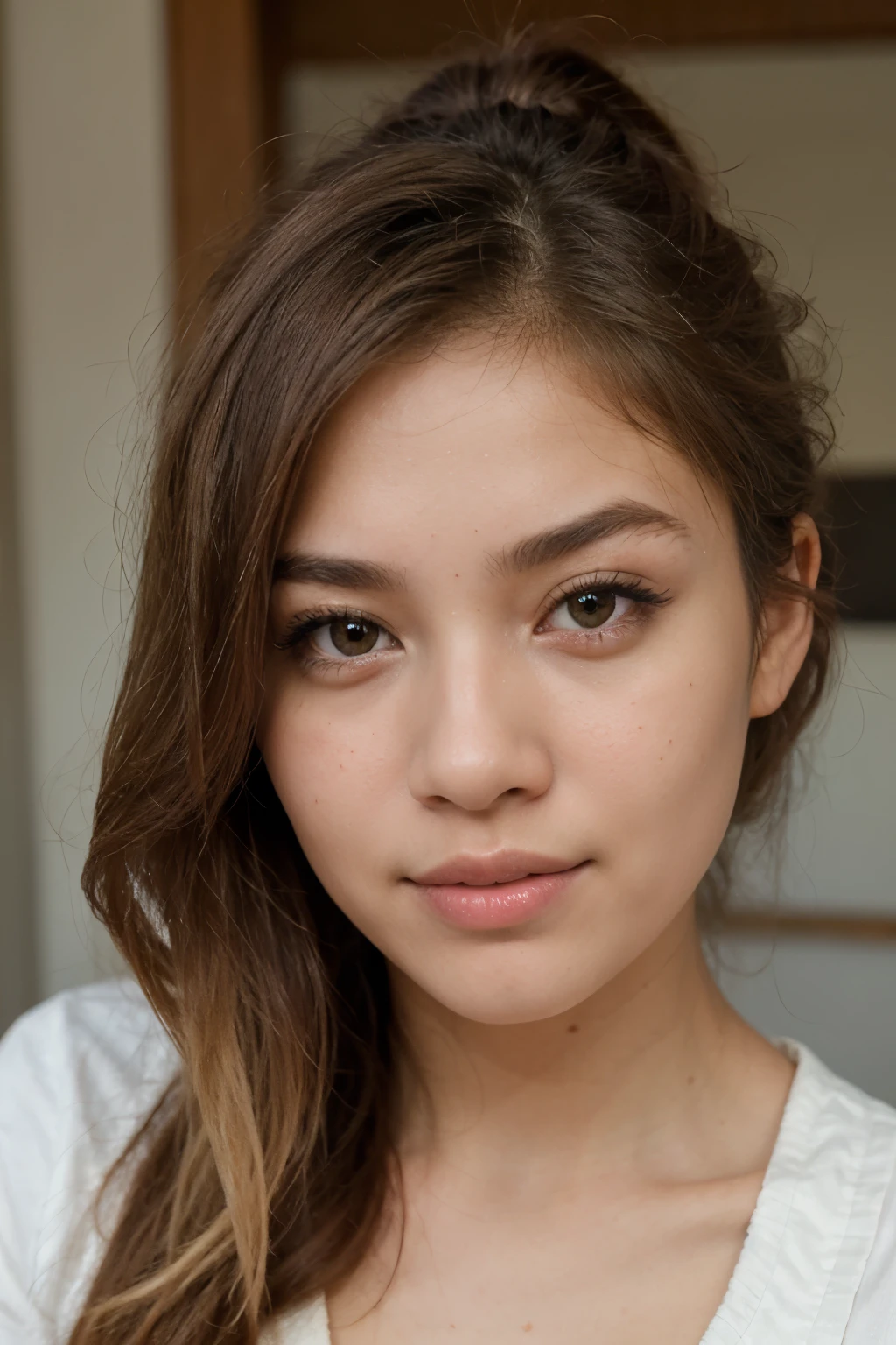 ((best quality)), ((masterpiece)), (detailed), perfect face, filipino girl, blonde hair, happy
