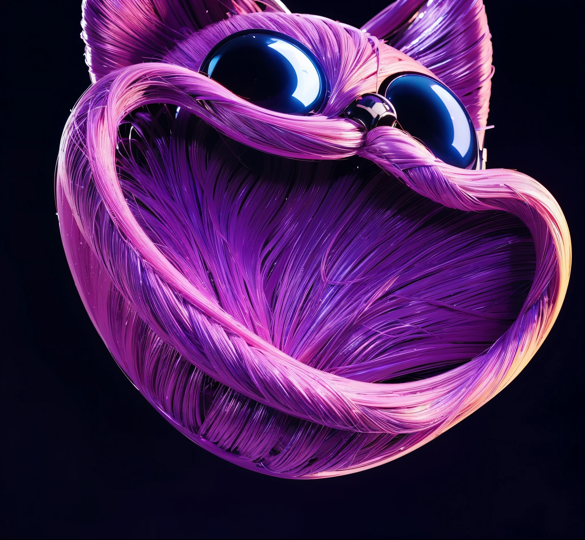 3d style, simplified design, 3d render, glossy texture, smooth 3d model, multiple light sources, rim light, sharp post effects render, (glossy plastic texture with multiple big light probe refractions), perfect cgi, smooth silhouette, high intensity refraction, (super glossy material), most beautiful vfx , blue background, plastic refractions, realistic, 4k, high resolution, rim light, photo shoot, commercial photo, profile shot, 4k, rim light, high resolution, 4k, glossy texture, smooth 3d model, multiple light sources, rim light, sharp post effects render, (glossy metallic texture with multiple big light probe refractions), perfect cgi, cgi art created only with gradients, smooth silhouette, high intensity refraction, (super glossy chrome material), most beautiful vfx, blue background, chrome metal refractions, multiple light sources, rim light, sharp post effects render, perfect cgi, digital art, detailed digital art, reflective, best quality, 4k, masterpiece:1.2, ultra-detailed, realistic, vivid colors, dark and moody lighting, The image of the highest quality, ensuring every detail is showcased perfectly. It in 4k resolution, allowing viewers to immerse themselves in the richness of the colors and intricate details. The realistic rendering. under the spotlight, reflecting, high-resolution image, realistic rendering, dark background, and rim light photorealistic The image features three characters standing in front of three houses. The characters are a red-haired mermaid, a purple cat, and an orange dog. They are each holding a yellow maraca