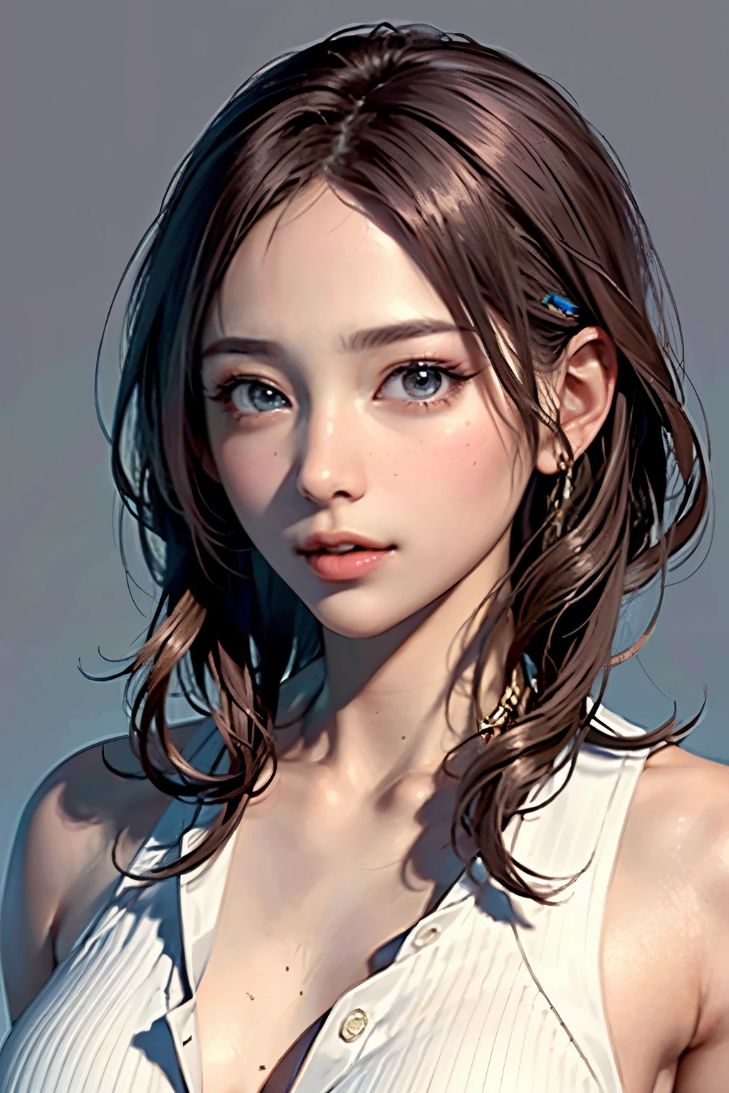 (masterpiece、highest quality、highest quality、Official Art、beautifulbeautiful:1.2)、(1 girl)、Extremely detailed、colorful、Most detailed、Official Art、unity 8k wallpaper、Very detailed、beautiful、highest quality、Short Bob, (Close-up shot:1.6)