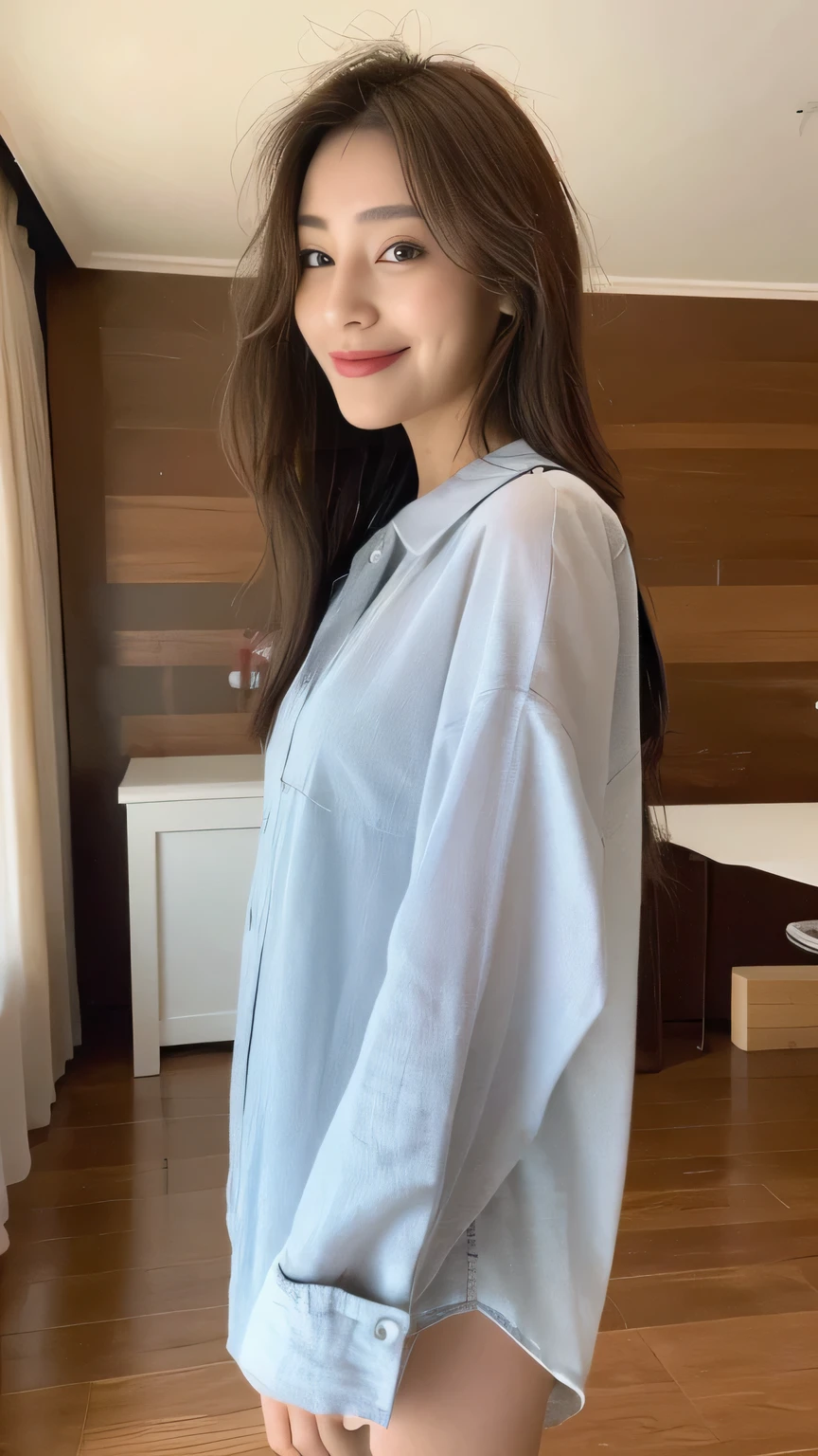 seed:2773790815.((Full body angle:1.1)).((highest quality, 8K, masterpiece:1.3)), ((from below:1.1)).concentrated:1.2, Perfect body beauty:1.4, Hips:1.2, ((Delicate Hair)), (Colorful button-through crop shirt :1.1) , ((highest quality、8K、masterpiece:1.3))、1 Girl、A sloppy smile、Esbian all over、Slim face、Big 、Beautiful woman、(Dark Brown Hair)、Long Hair、1.1、Flickering Valley、Detailed eyes、double eyelid、Blurred Background、超Slim face、Smile、Looking down、stroll、