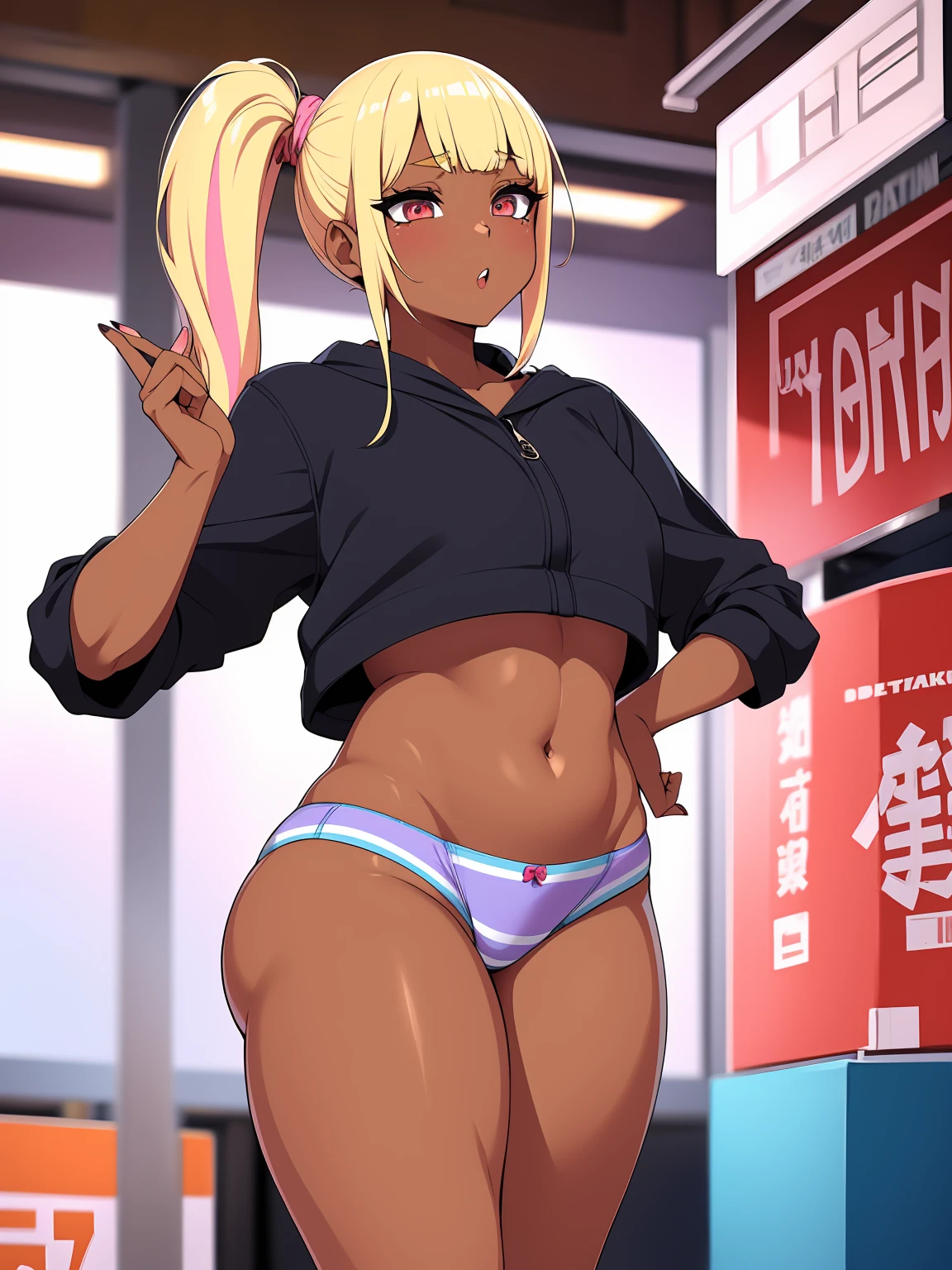 high school girl、Gal、日本のGal、Side Ponytail、Colorful manicure、Blonde、Party people、Panties in full view、Gal化粧、Heavy makeup、mascara、Dark eyeshadow、ager、Brown skin tone、Push your hips forward、Push one's groin forward、Beautiful woman、Very thick thighs、Unbuttoned shirt、loose socks、Scrunchie、Acme Face、Best image quality、High resolution、masterpiece、super high quality、Squat with your legs apart、Thick pubic hair、Screaming orgasm face、Leopard print panties、Leopard print bra、Very big ass、Very large breasts 、Blushing、4K quality、Blushing、Cry of ecstasy、Sweaty all over、Heavy breathing、Cowboy Shot、Shaking breasts、上下にShaking breasts、Cowboy Shot、{highest quality}, {so beautiful}, {Super detailed}, {Best illustrations}, Browsing Caution, My crotch is steamy