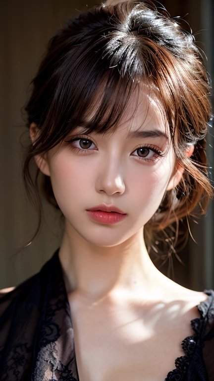 (8ก, Highest quality: 1.2), Extremely detailed, thorough resolution, (realistic, realistic photo: 1.37), Portrait, high definition RAW color photograph, professionally arrested, high definition and beautiful, high definition, 8ก Image wallpaper, Amazing details, Big file size, highly detailed beautiful girl, Extremely detailed face, Finely defined eyes, The skin has a fine texture., Every feature is meticulously displayed., The fingers were neatly outlined., The nose has a precise shape., expressive lips, perfect anatomy, background is not blurred, one story, (20:1.2), Twenty generations, cute girl, realistic