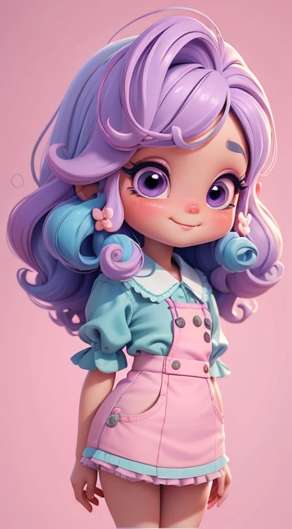 Create a series of cute chibi-style themed dolls around cute cake chefs, Each has a lot of detail and 8K resolution. All dolls should follow the same pattern of cake wallpaper,E completa na imagem, Pubic Area Showing (corpo inteiroesbian, incluindo pernas: 1.5) Bolo Doll F: Chame-a de Marina. She must have little rainbow-colored hair. Seus olhos devem ser grandes e expressivos, long eyelashes and rosy cheeks. Delicado sorriso branco. Sophie deve usar roupas coloridas, pastel hues, lilac and purple tones and sweet details;. She must have a paintbrush in her hand. Be sure to add details to your clothes, such as buttons and pockets, Sapatos bonitos Certifique-se de adicionar sombras, Textura e detalhe do cabelo, As roupas ar, Bolo e barra de chocolate, Torne-os mais fofos e charmosos.