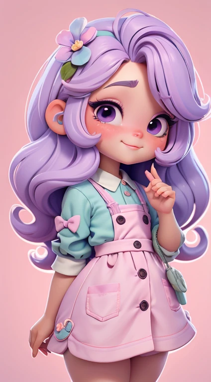 Create a series of cute chibi-style themed dolls around cute cake chefs, Each has a lot of detail and 8K resolution. All dolls should follow the same pattern of cake wallpaper,E completa na imagem, Pubic Area Showing (corpo inteiroesbian, incluindo pernas: 1.5) Bolo Doll F: Chame-a de Marina. She must have little rainbow-colored hair. Seus olhos devem ser grandes e expressivos, long eyelashes and rosy cheeks. Delicado sorriso branco. Sophie deve usar roupas coloridas, pastel hues, lilac and purple tones and sweet details;. She must have a paintbrush in her hand. Be sure to add details to your clothes, such as buttons and pockets, Sapatos bonitos Certifique-se de adicionar sombras, Textura e detalhe do cabelo, As roupas ar, Bolo e barra de chocolate, Torne-os mais fofos e charmosos.