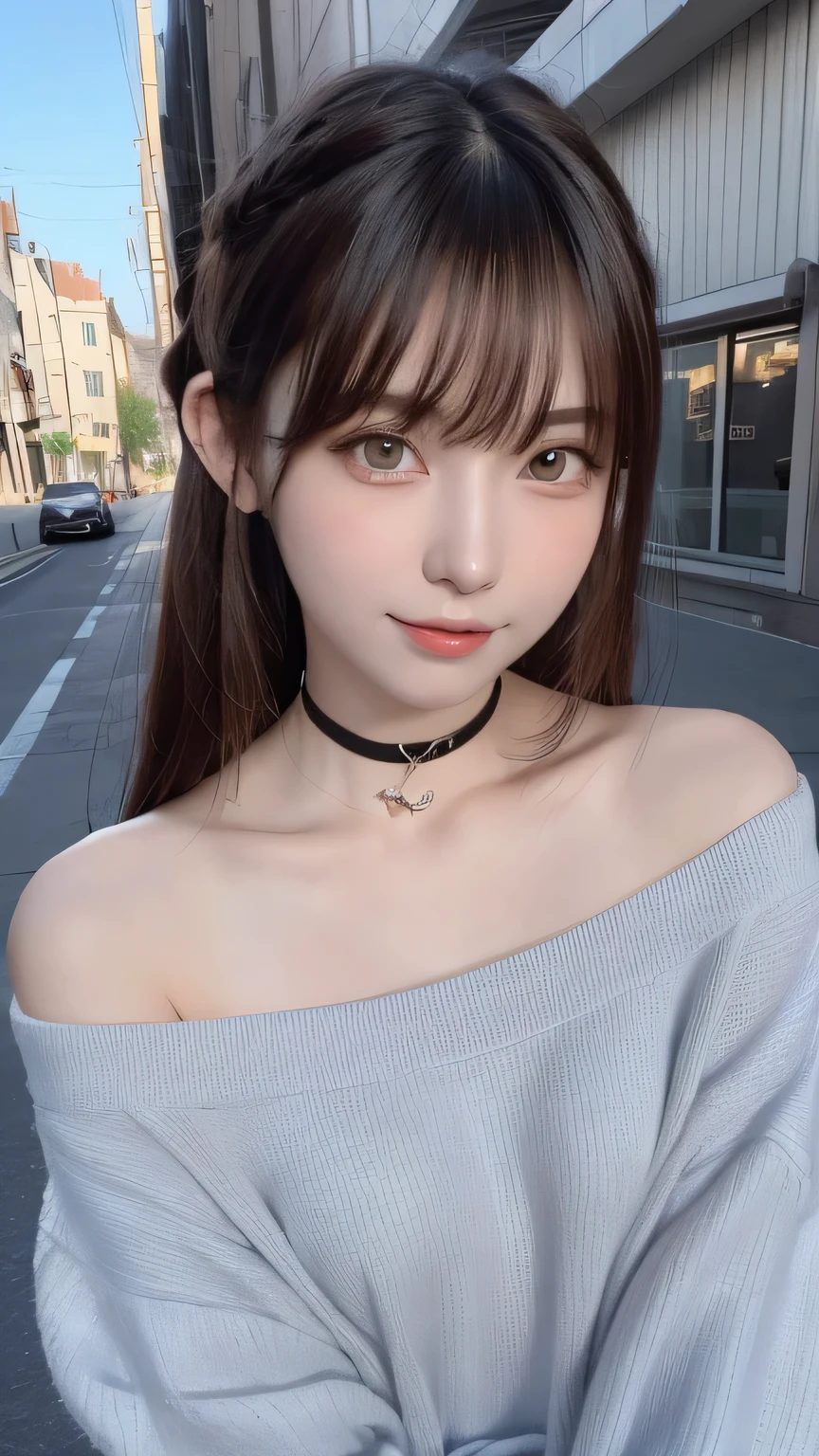 ((highest quality)), ((masterpiece)), (detailed:1.4), Images of beautiful cyberpunk women,Headphones、Heart-shaped choker、, Hmph(High Dynamic Range),Ray Tracing,NVIDIA,Super Resolution,Fantasy 5,Scattered beneath the surface,PBR Textures,postprocessed,Anisotropic Filtering,Depth of written boundary,Maximum resolution and crisp multi-layered textures,Albedo and Specular Maps,Surface Shading,Accurate simulation of material interactions,Perfect balance,Rendering with Octane,Two-color light,Large Diameter,Low ISO,White balance,Rule 3 points、8K raw data、Beautiful bright red eyes,Off-the-shoulder clothing,Great students,Delicate face and eyes,Long eyelashes,Blush Lash,Delicate and fluffy hair,Pink twin tails with light blue gradation,lip,Pure,Cute Face,pretty girl,Artistic Sense,Casual wear,Advanced Senses、, Beautiful hair accessories,Long hair and waist,Hair blowing in the wind,big eyes , huge shy smile