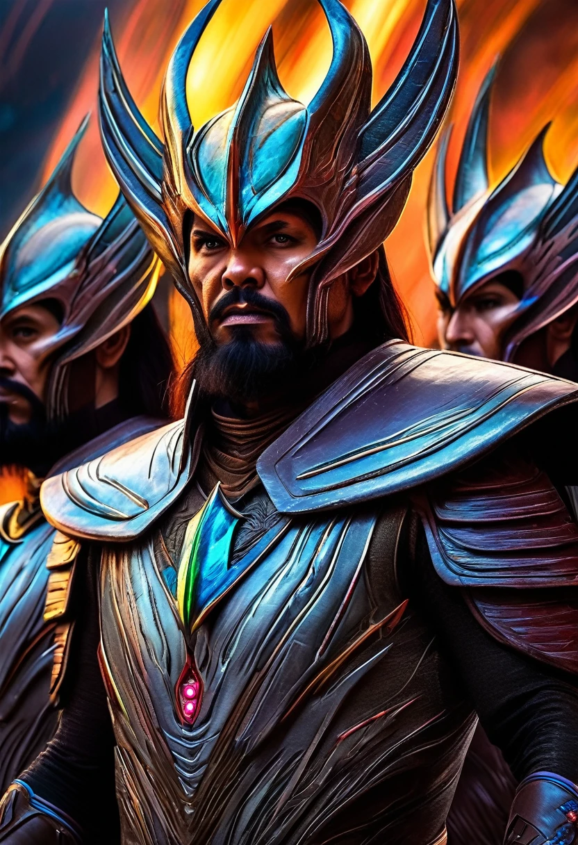 (best quality,8k),(photorealistic:1.37),(realistic:1.37),(detailed:1.1),(vivid colors),(physically-based rendering),(ultra-detailed),(bokeh) Star Trek Klingons, intense gazes, ancient warriors, menacing presence, tribal tattoos, , robust physique, intricate armor, distinctive ridges, piercing eyes, ferocious expressions, proud stances, majestic poses, elaborate headpieces, battle scars, leather garments, ceremonial weapons, background filled with futuristic architecture, starship interiors, advanced technology, vibrant energy fields, dynamic lighting, epic battle scenes, intergalactic landscapes, cosmic atmosphere.weyh males fenale younger and older some more delicate looking including alll variations of CanonStar Trek Klingons