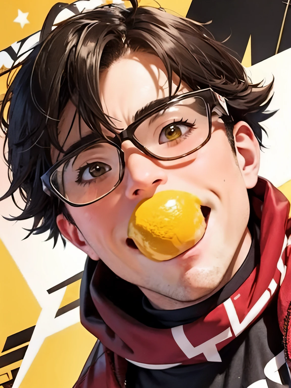 (lemon), gnaw, male, Glasses, cool, dynamic, strength, brave, Expressive, Energetic, charm的, stylish, confidence, winner, Impact, Vibrancy, Powerful, cool, Brave, charm, Sophistication, Competition, solid, Hall々And, 意志のstrength, exciting, smile, Humorous
