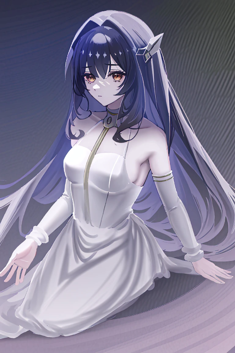 woman,long hair,Beautiful golden eyes,Covers all important organs except the face....., Wear a knee-length white dress......,The arms do not reach the top of the hips......,The arms are small...., But the tendon is very large......,soft hands,horse,white hair,The set has white-silver elements with black and gold.,1 person,Inside the mansion at night,Sharp picture,CG anime,Yellow-orange eyes,Emerald white dress,The evening gown was decorated with golden gems.,There was a white moonlight shining.,Beautiful golden eyes,One hand has 5 fingers.,หูhorse,สาวhorse
