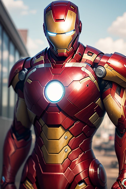Iron Man is realistic, enlarged and clear, without too many complicated lines.   Blue armor breaks the rules by not being red，  blue paint