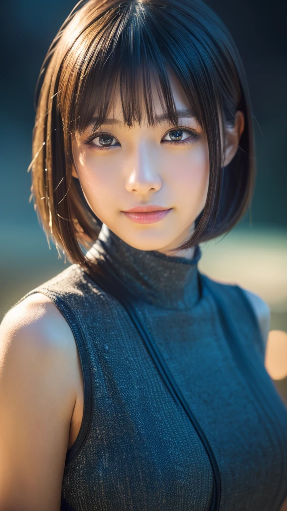 1girl, short black bob hairstyle, big brown eyes, shy smile, beautiful detailed eyes, beautiful detailed lips, extremely detailed eyes and face, longeyelashes, revealing clothing, bathing in japanese hot springs, beautiful night sky, japanese beauty, cute, (best quality,4k,8k,highres,masterpiece:1.2),ultra-detailed,(realistic,photorealistic,photo-realistic:1.37), HDR, studio lighting, ultra-fine painting, sharp focus, physically-based rendering, extreme detail description, professional, vivid colors, bokeh, portrait