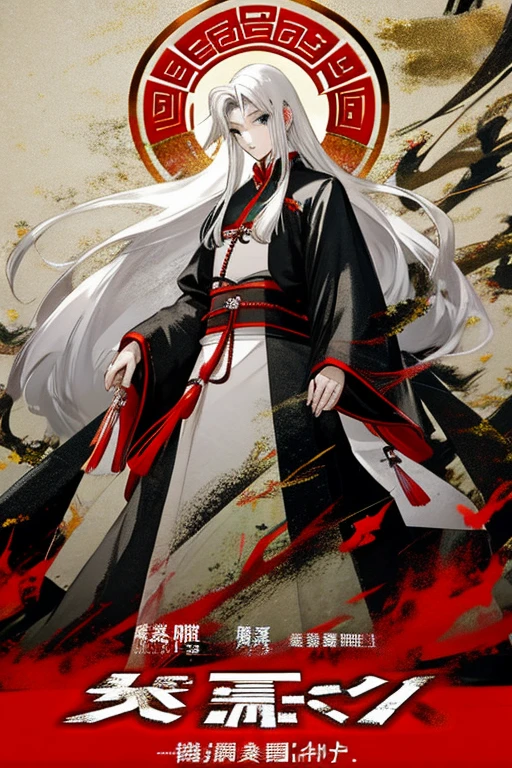 (Best quality, movie poster style), The guy with the long hair, White hair: 1.2), (Significant Chinese screenwriter: 1.1), The perfect combination of elements.