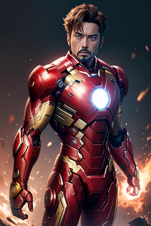 This is Iron Man in black and gold。It's designed for speed and maneuverability,has practical significance, Enlarged and clear, Not too many complicated lines