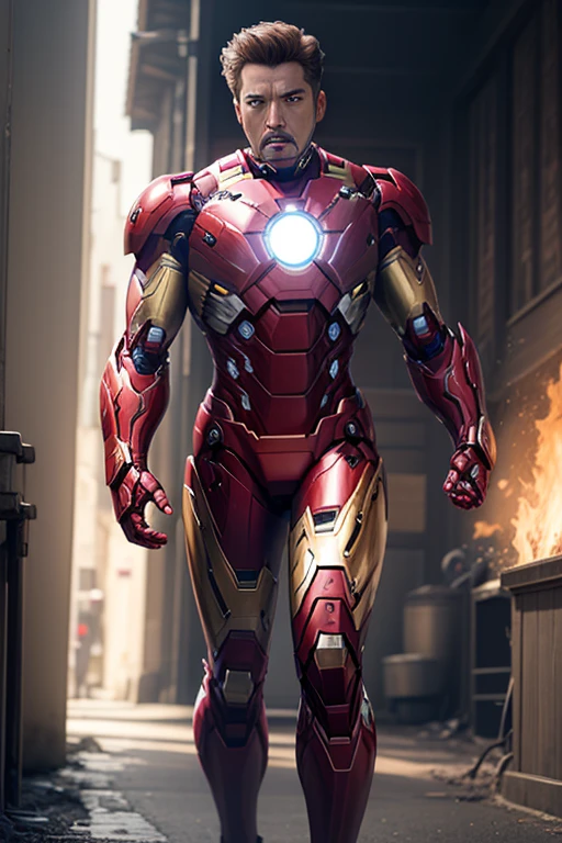 This is Iron Man in black and gold。It's designed for speed and maneuverability,has practical significance, Enlarged and clear, Not too many complicated lines
