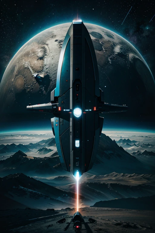 Galactic landscape futuristic