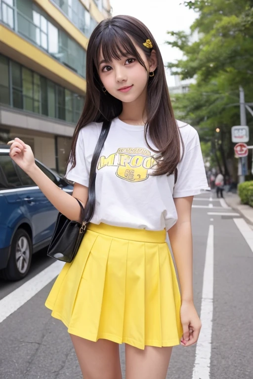 Cute Girls､high school girl､Yellow mini skirt